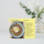 Turkey Quinoa White Chili Recipe Postcard Postkarte (Stehend Vorderseite)