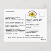 Turkey Quinoa White Chili Recipe Postcard Postkarte (Rückseite)