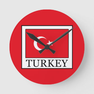 Turkey Runde Wanduhr