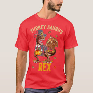 Turkey Saurus Rex Funny Dinosaur TRex Erntedank T-Shirt