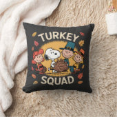 Turkey Squad Funny Cartoon Friends Thanksgiving Kissen (Decke)