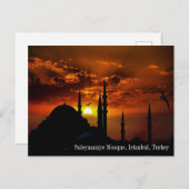 Turkey Suleymaniye Mosque Postcard Postkarte (Vorne/Hinten)