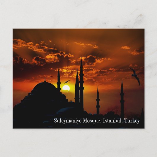 Turkey Suleymaniye Mosque Postcard Postkarte (Vorderseite)