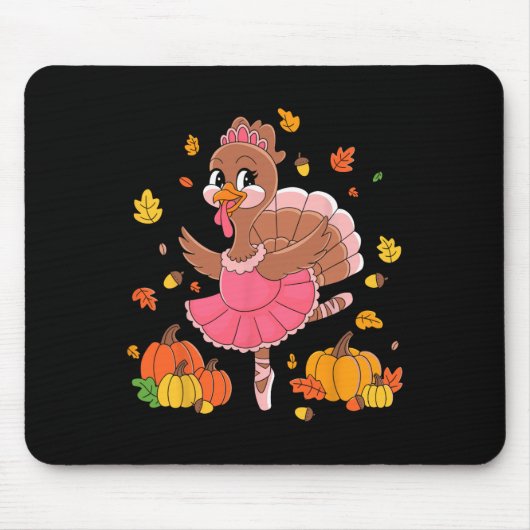 Turkey Tancing Ballet Lover Dancer Erntedank für Mousepad (Vorne)
