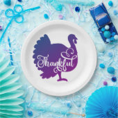 Turkey Thankful Pappteller (Party)