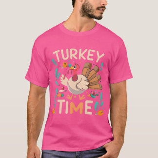 Turkey Time Thanksgiving Delight T-Shirt