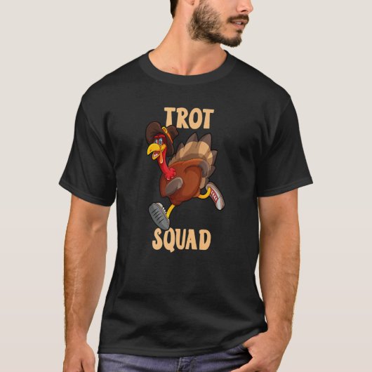 Turkey Trot Squad  Thanksgiving Day 5K Run Pilgrim T-Shirt (Vorderseite)