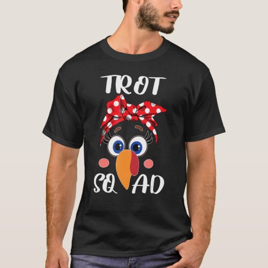 Turkey Trot Squad Thanksgiving Running Costume T-Shirt (Vorderseite)