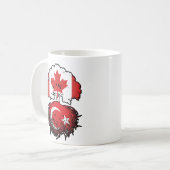 Turkey Turkish Canadian Canada Kaffeetasse (Vorderseite Links)