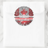 Turkey Turkish Canadian Canada Runder Aufkleber (Tasche)
