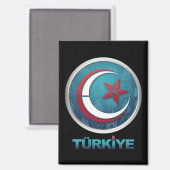 Turkey Turkiye Europe Asia Magnet (Vorderseite/Rückseite)