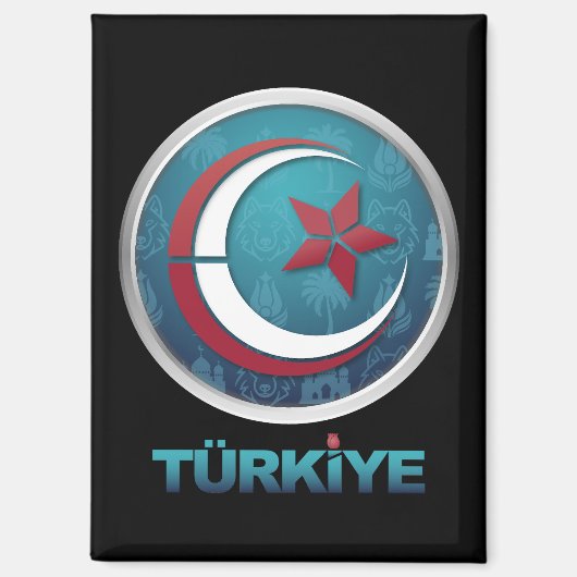 Turkey Turkiye Europe Asia Magnet (Vorderseite)