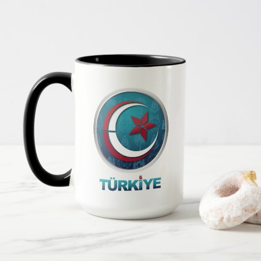 Turkey Turkiye Europe Asia Tasse (Mit Donut)