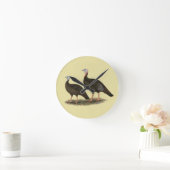 Turkeys Eastern Wild Pair Runde Wanduhr (Zuhause)
