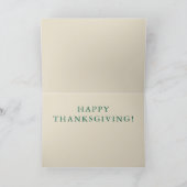 TURKEYS - happy thanksgiving day  Karte (Innenseite)