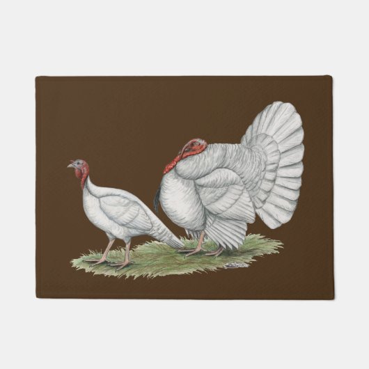 Turkeys White Holland Fußmatte (Vorderseite)