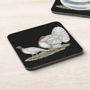 Turkeys White Holland Getränkeuntersetzer