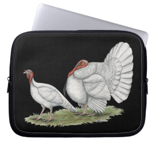 Turkeys White Holland Laptopschutzhülle
