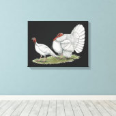 Turkeys White Holland Leinwanddruck (Insitu (Holzboden))
