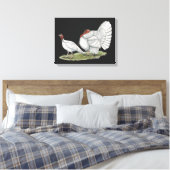 Turkeys White Holland Leinwanddruck (Insitu (Schlafzimmer))