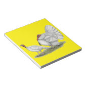 Turkeys White Holland Notizblock (angewinkelt)