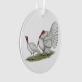 Turkeys White Holland Ornament (Vorderseite)