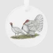 Turkeys White Holland Ornament (Rückseite)