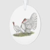 Turkeys White Holland Ornament (Vorderseite)