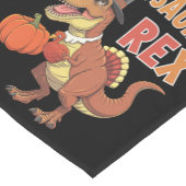 Turkeysaurus Rex Dab Turkey Dino Kleinkind Boys Kurzer Tischläufer (Ecke)