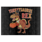 Turkeysaurus Rex Dab Turkey Dino Kleinkind Boys Schneidebrett (Vorderseite)
