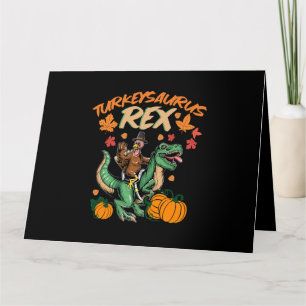 Turkeysaurus Rex Dinosaur Trex Türkei Erntedank Karte