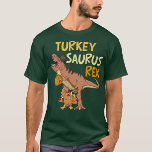 Turkeysaurus Rex Funny Turkey Dabbing Trex Thanksg T-Shirt