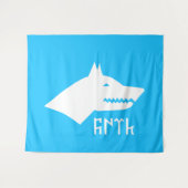 Turkic Gray Wolf - Gokturks Wandteppich (Vorderseite (Horizontal))