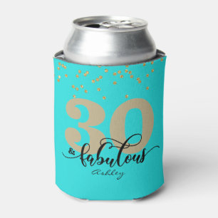 Türkis 30 und wunderbarer Geburtstag kann kühler w Dosenkühler