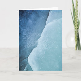 Türkis Abstrakt Ice Foto Karte