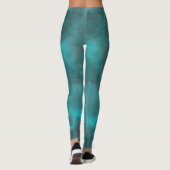 Türkis Abstrakt Leggings (Rückseite)