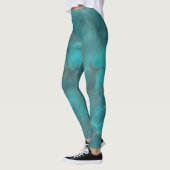 Türkis Abstrakt Leggings (Links)
