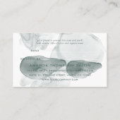 Türkis Agate Empfehlungskarte (Rückseite)