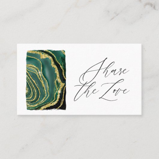 Türkis Agate Empfehlungskarte (Vorderseite)