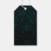 Türkis Agate & Silber Baubles Frohe Weihnachten Geschenkanhänger (Rückseite)