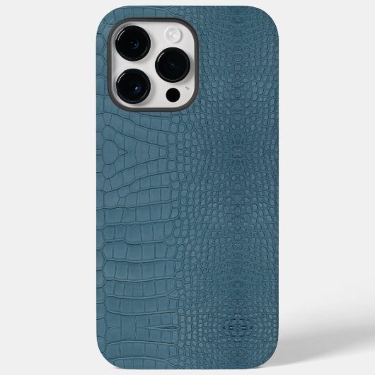 Türkis Alligator Textur Print Case-Mate iPhone Hülle (Rückseite)