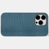 Türkis Alligator Textur Print Case-Mate iPhone Hülle (Rückseite (Horizontal))