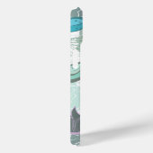 Türkis Aqua Blue Sweet Birds Floral Garden Chic Case-Mate iPhone Hülle (Rückseite / Rechts)