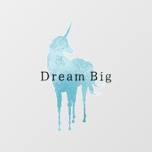 Türkis Aqua Blue Unicorn