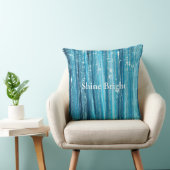 Türkis Aqua Glam Glitzer Kissen (Stuhl )