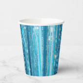 Türkis Aqua Glam Glitzer Pappbecher (Links)