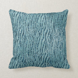 Türkis Aqua Glitzer Zebra Print Kissen