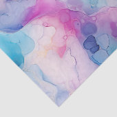 Türkis Aqua Lila Rosa Marmor Geburtstag Seidenpapier (Ausschnitt)