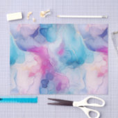 Türkis Aqua Lila Rosa Marmor Geburtstag Seidenpapier (Handwerk)