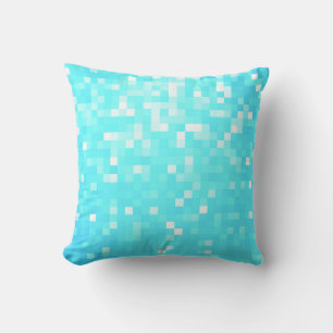 Türkis Aqua Pixel Kissen
